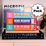 Neon Meadow Jigsaw Puzzle 500pcs (3 Pack)